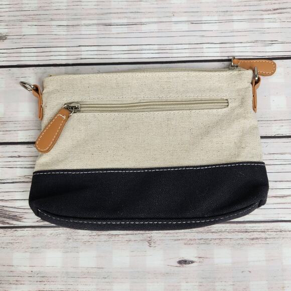 Stone Mountain Women's Crossbody Clutch Shoulder Linen Color Block Bag - Picture 3 of 14